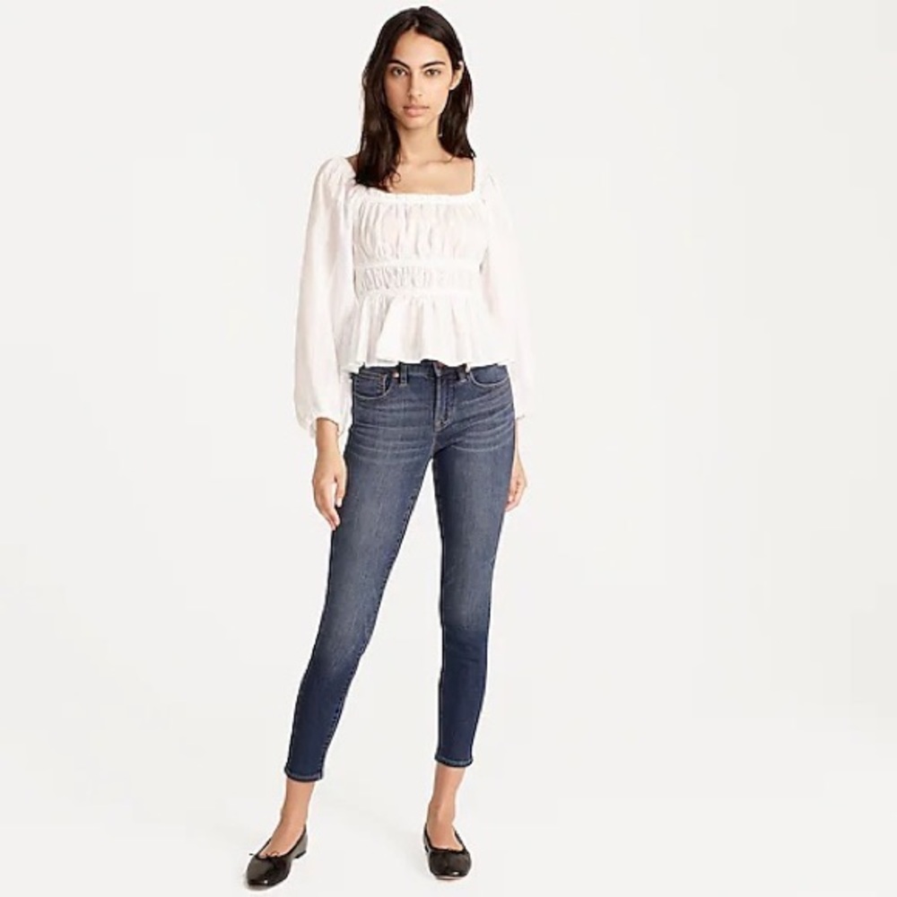 J. Crew 8" toothpick jean in Vista wash